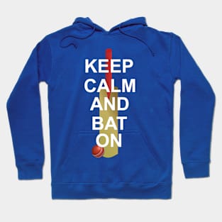 Keep Calm And Bat On Hoodie